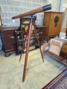 A Victorian telescope on a stand