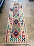 1120A Kilim runner, Anatolian design, 300 x 80cm