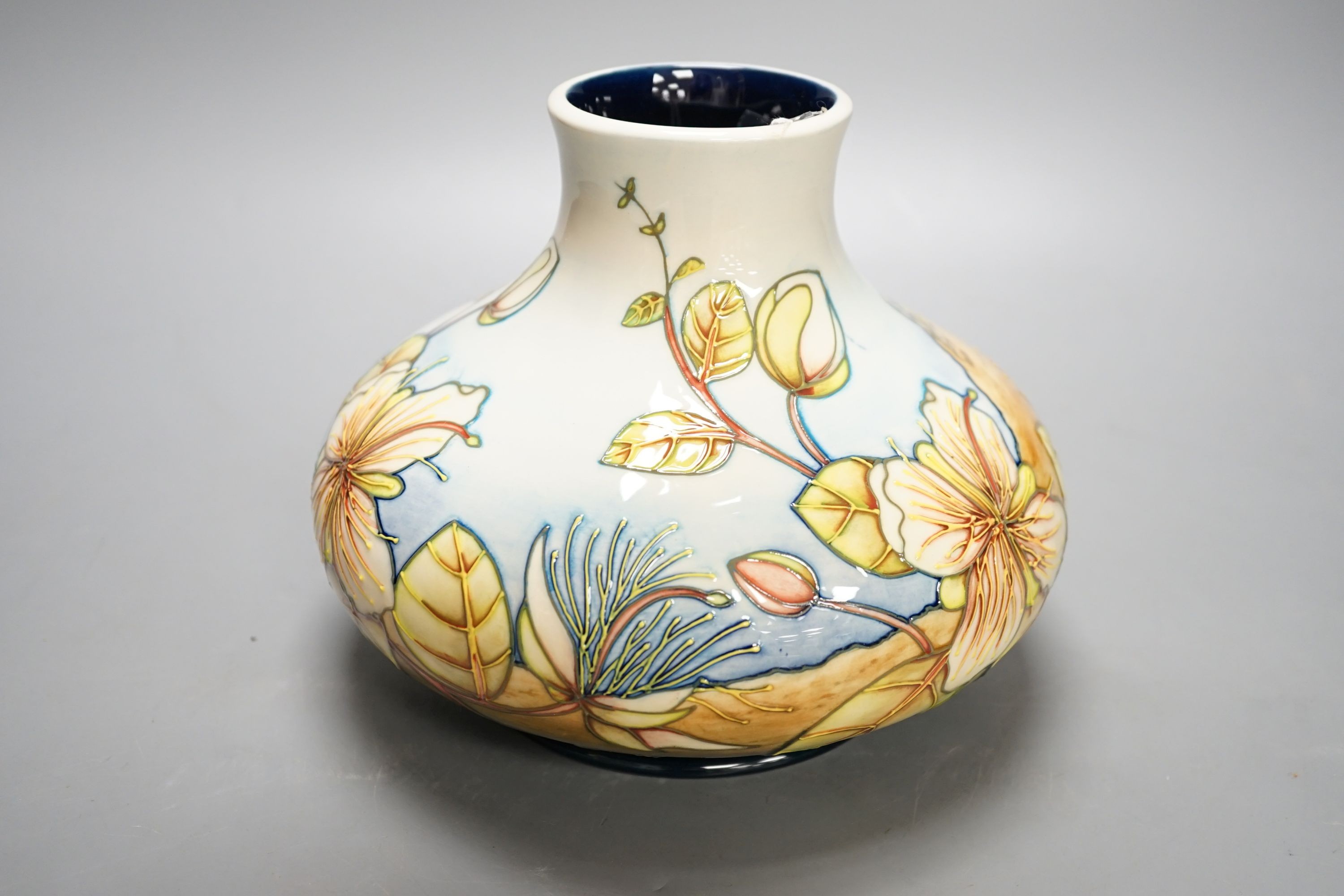 A Moorcroft Capers pattern squat baluster vase, dated 2000, signed Anji Davenport, Limited edition - Image 2 of 5