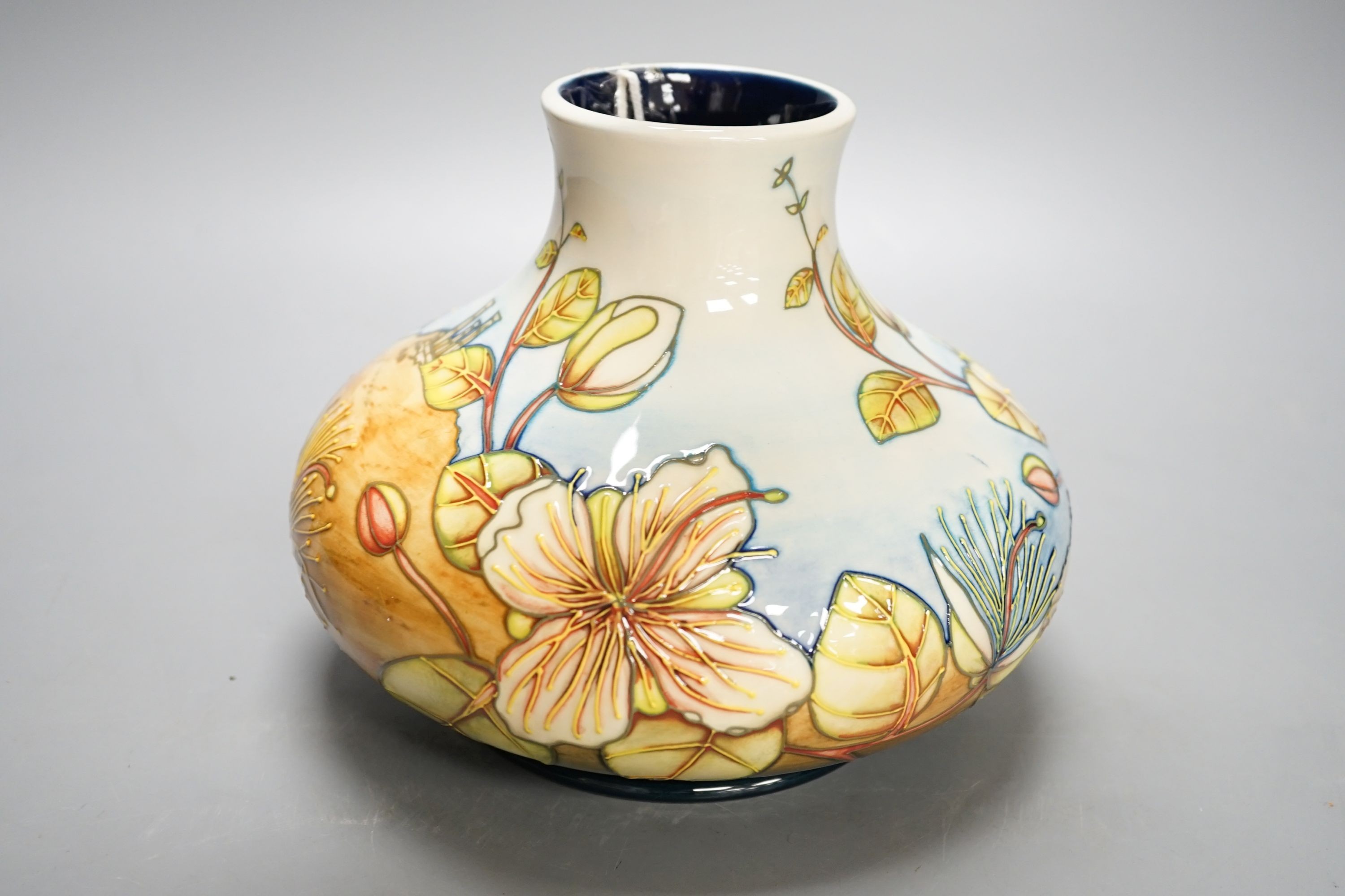 A Moorcroft Capers pattern squat baluster vase, dated 2000, signed Anji Davenport, Limited edition - Image 5 of 5