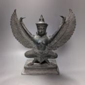 A south East Asian bronze model of a Garuda 32cm