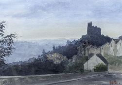 Philip Allan, watercolour, 'Najac, France', signed and dated '04, 23 x 33cm