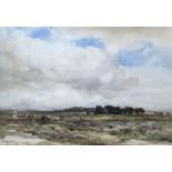 Wycliffe Egginton (1875-1951), watercolour, 'Haldon Moor, South Devon', signed and dated '23, 36 x