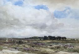 Wycliffe Egginton (1875-1951), watercolour, 'Haldon Moor, South Devon', signed and dated '23, 36 x