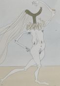 Salvador Dali (1904-1989), etching, Nu aux Voilettes (from Visions De Quevedo), signed in pencil,