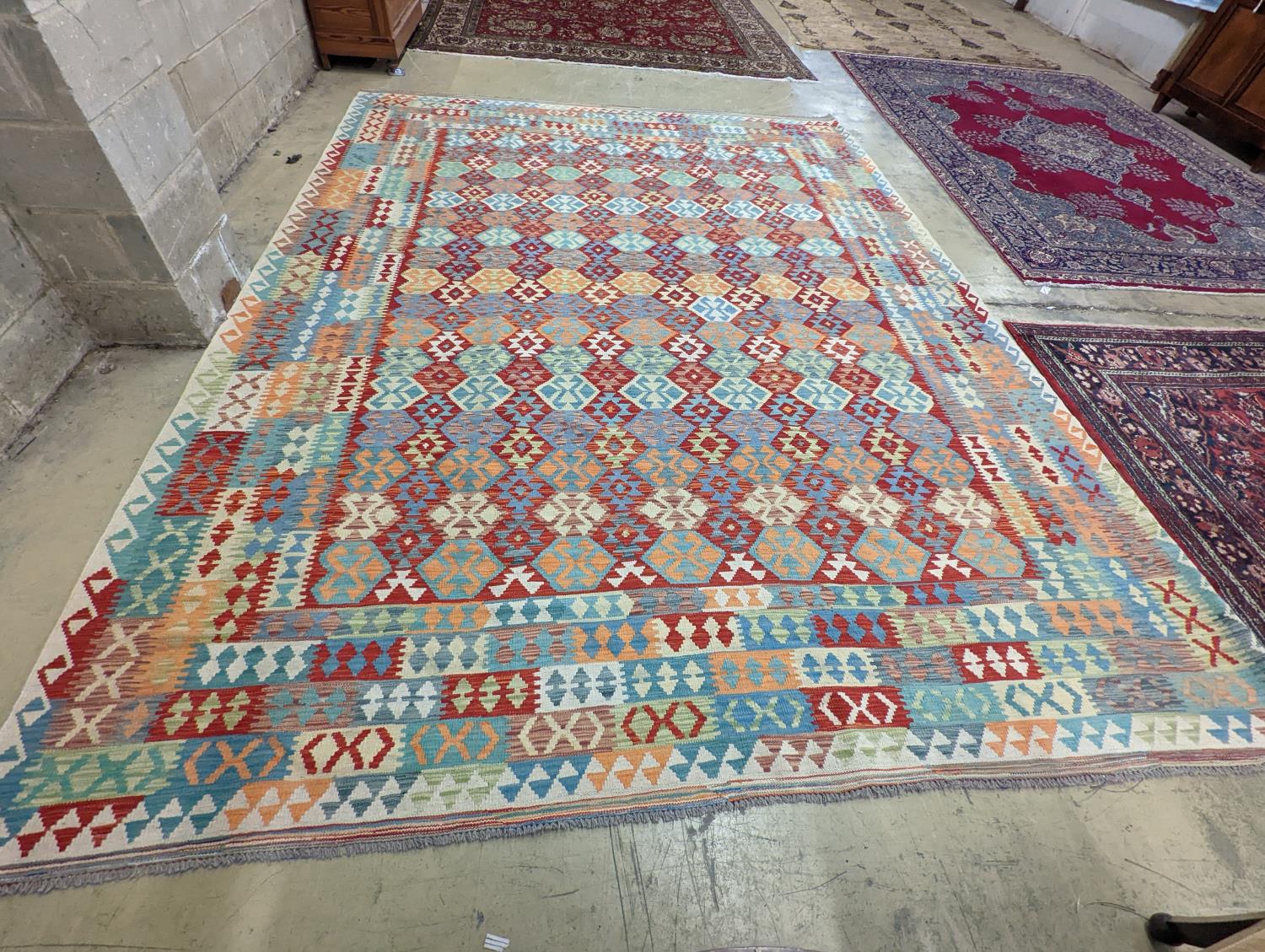 An Anatolian Kilim flatweave carpet, 390 x 300cm