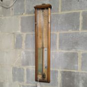 A Victorian Admiral Fitzroy mahogany barometer, height 90cm