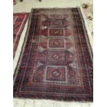 Three small North West Persian rugs (worn), largest 205 x 122cm