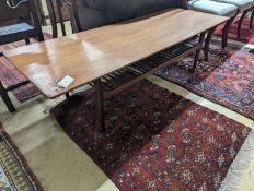 A G Plan rectangular teak two tier coffee table, length 160cm, depth 58cm, height 45cm