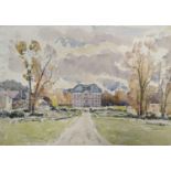 Lord Methuen (1886-1974), watercolour, 'Chateau de la Tour, signed and dated 1944, 30 x 43cm.