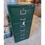 A Safe filing cabinet with combination internal safe, width 49cm, depth 63cm, height 102cm