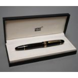 A Montblanc Meisterstuck fountain pen, boxed