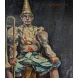 James Charles Middleton (1894-), oil on board, 'The French Clown', signed, 30 x 26cm, unframed