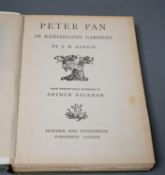 ° ° Barrie - Peter Pan, illustrated by Rackham, 8vo , with 24 colour plates, London, circa 1922