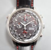 A gentleman's modern stainless steel Citizen Eco Drive Red Arrows chronograph wrist watch, no box or
