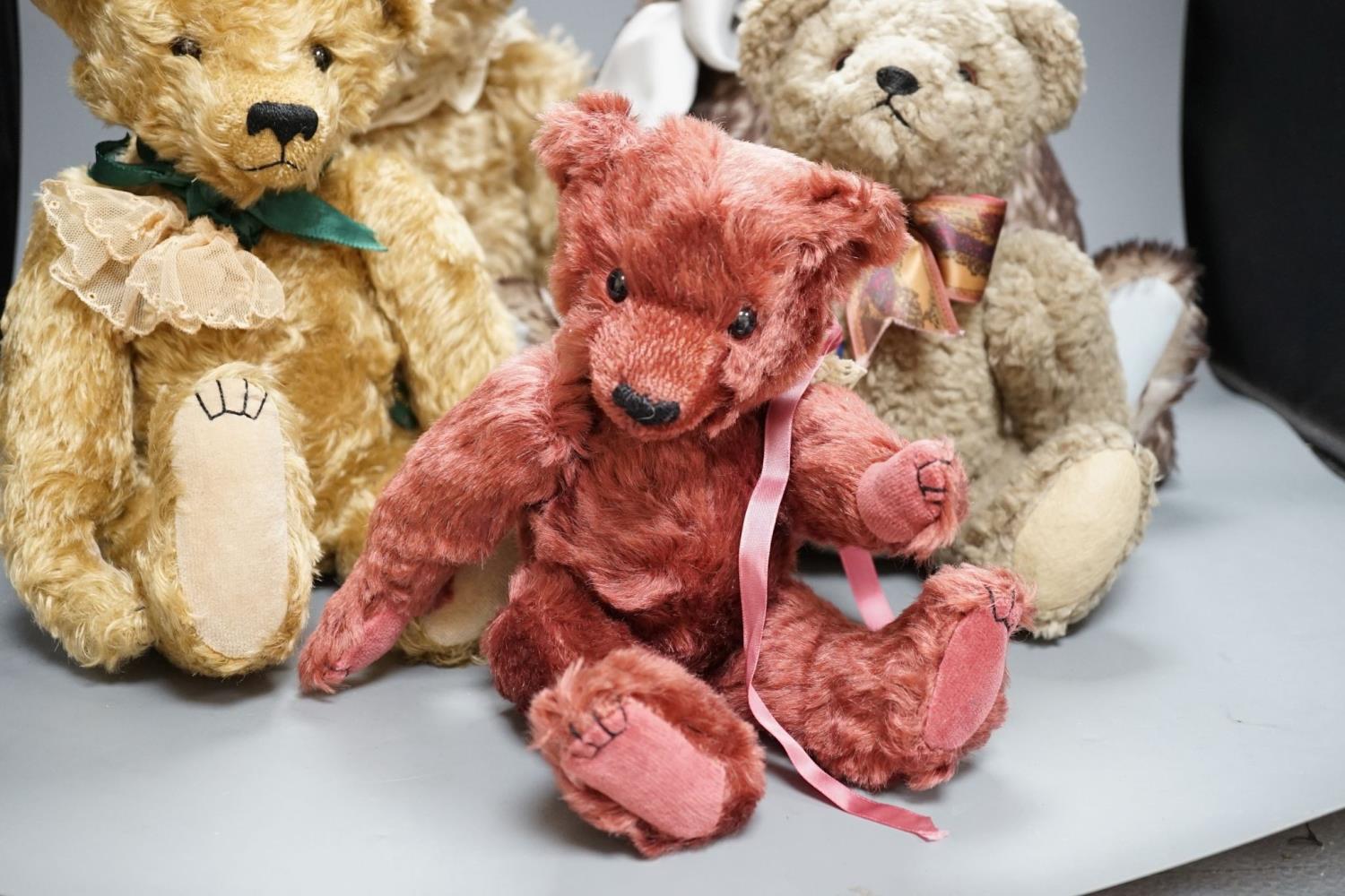 Four Pam Howells bears and one Clements bear - Image 2 of 2