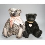 A Steiff ‘Old Black Bear’, Limited Edition with box and certificate 2007, 40cm, with Alpaca Bear,