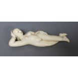 A 19th century Chinese carved ivory medicine doll, 15cm