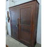 A Victorian pine shipwright's cabinet, width 168cm, height 206cm