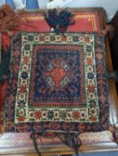 An antique Caucasian saddle bag, 45 x 45cm