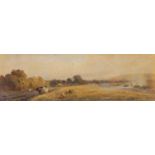 Robert Thorne Waite (1842-1935), watercolour, 'Autumn, Steyning', signed with artist's label