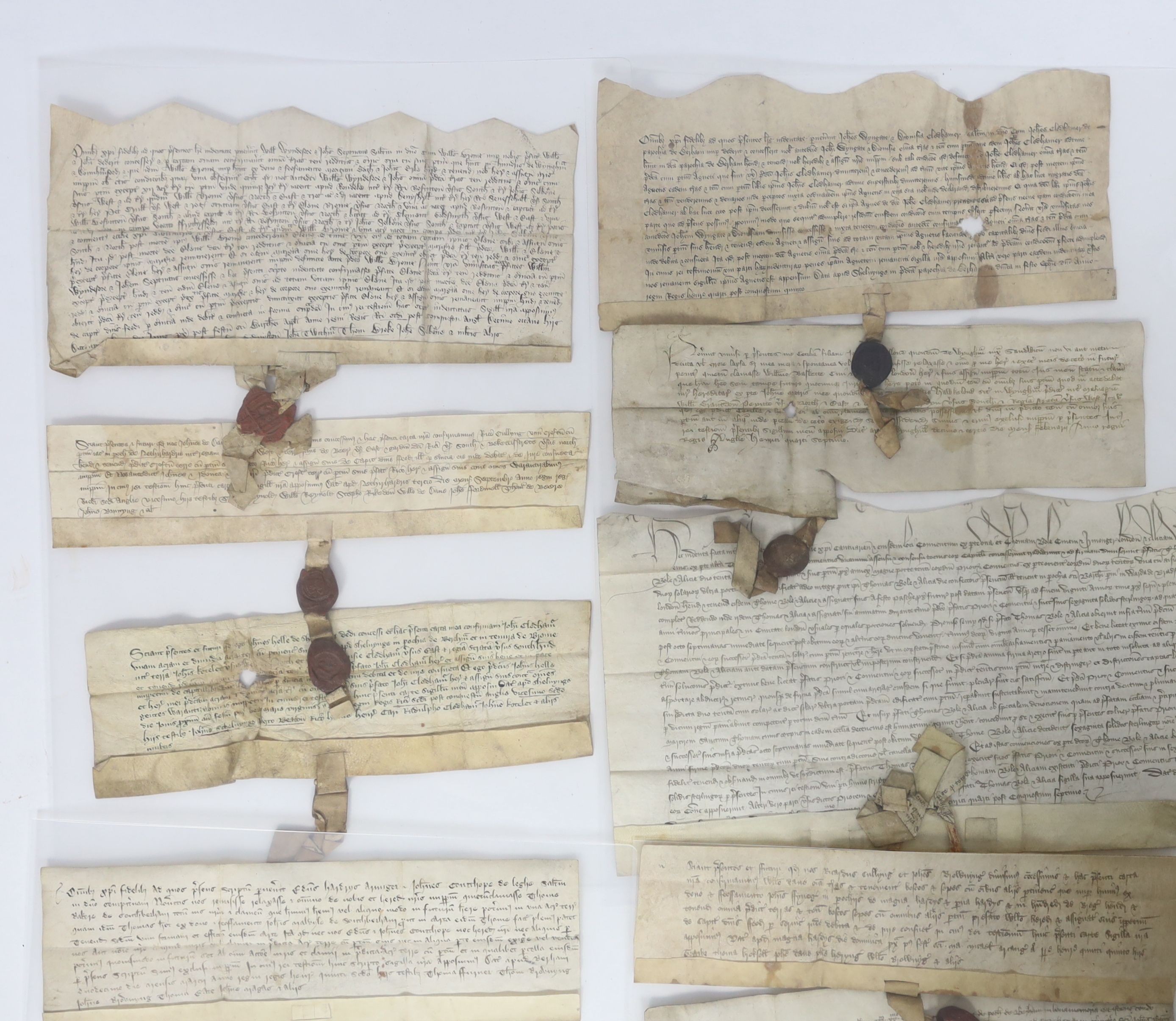 ° ° A Collection of deeds and documents relating chiefly to Kent, 1264-1654, from the collection - Image 23 of 42