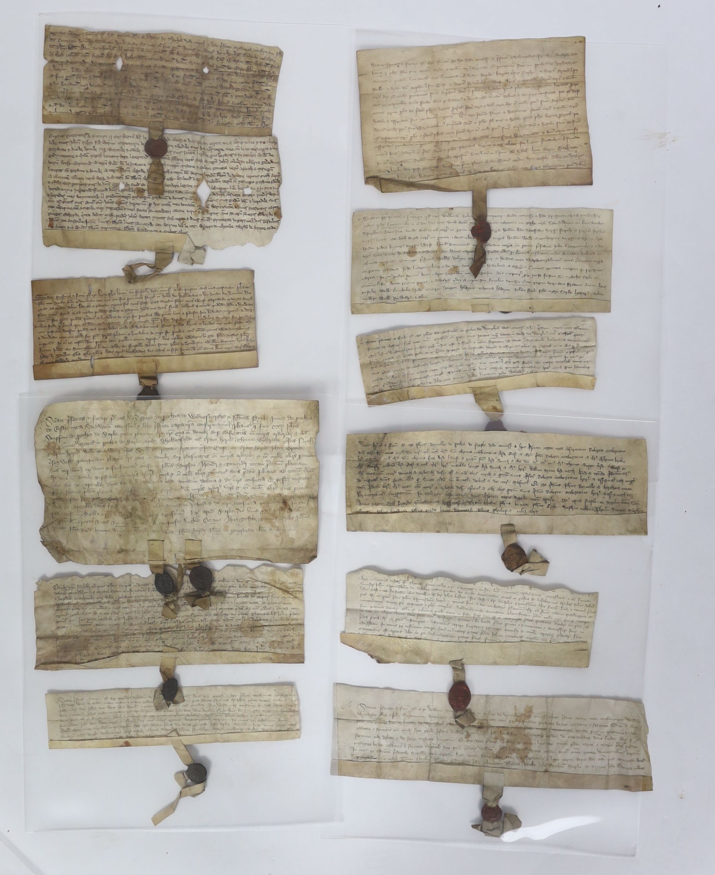 ° ° A Collection of deeds and documents relating chiefly to Kent, 1264-1654, from the collection - Image 17 of 42