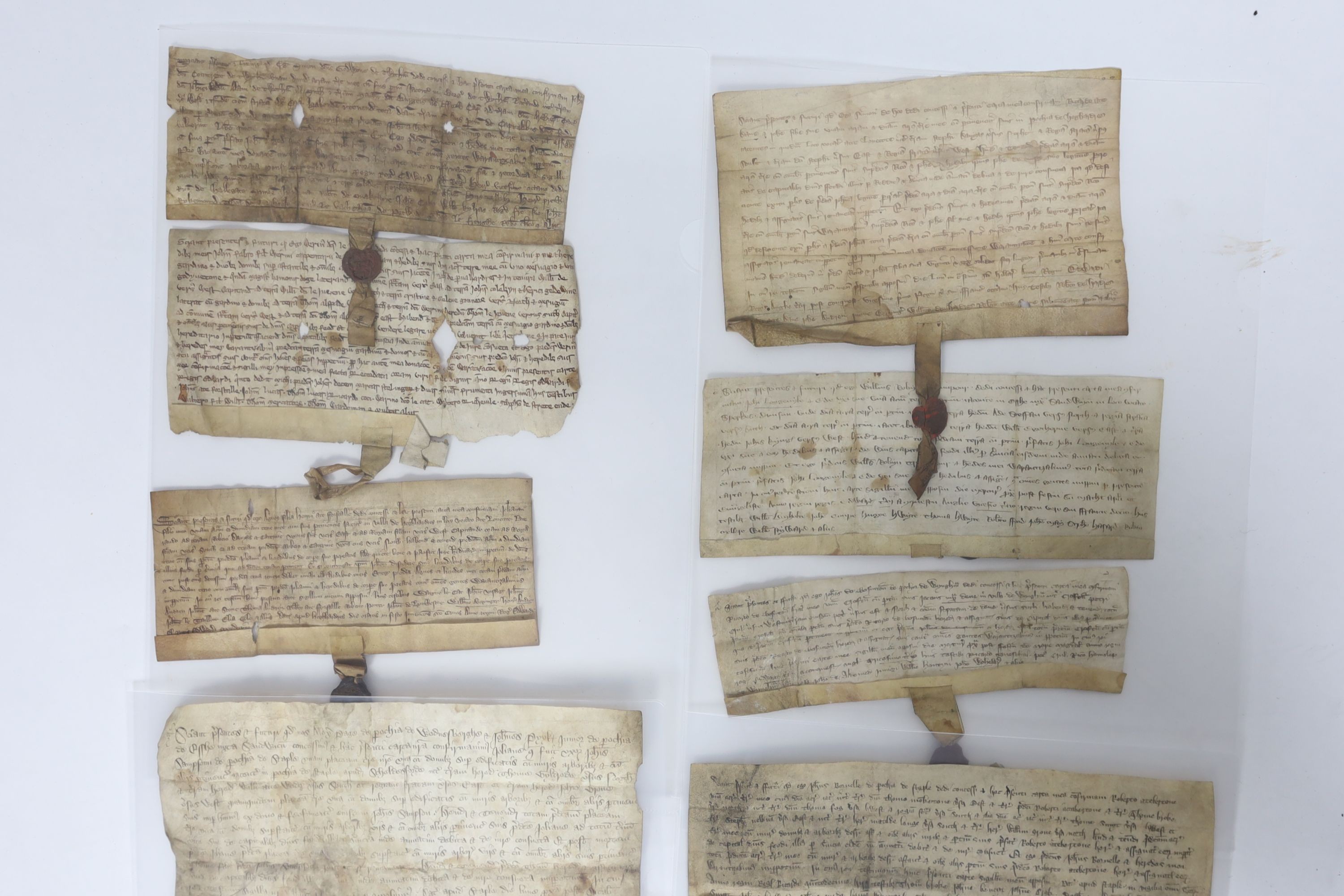 ° ° A Collection of deeds and documents relating chiefly to Kent, 1264-1654, from the collection - Image 18 of 42