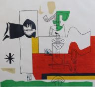 Jean Francois Le Corbusier (1887-1965) Totem 1963colour lithographsigned in the plate73 x 80.