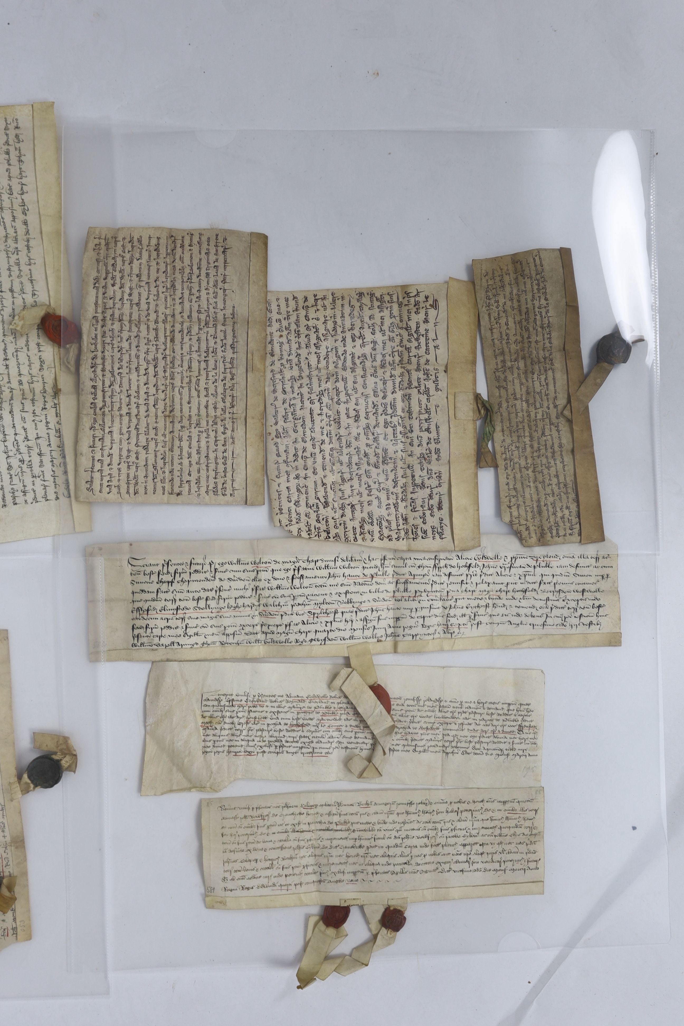 ° ° A Collection of deeds and documents relating chiefly to Kent, 1264-1654, from the collection - Image 14 of 42