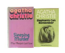 ° ° Christie, Agatha -Two works - Elephants Can Remember, 1st edition,cloth, in clipped d/j, The