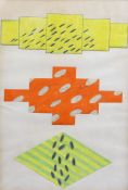 § § Jeremy Moon (1934-1974) Collage of three drawingspastel on paperJuda Roman Gallery label verso55