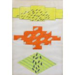 § § Jeremy Moon (1934-1974) Collage of three drawingspastel on paperJuda Roman Gallery label verso55