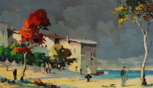 § § Cecil Rochfort Doyly-John (1906-1993) On the Mediterranean coastoil on canvassigned30 x