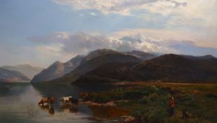 Sidney Richard Percy (1821-1886) ‘A Scottish Loch’oil on canvasSigned and dated 3847 x 80cm.Oil on