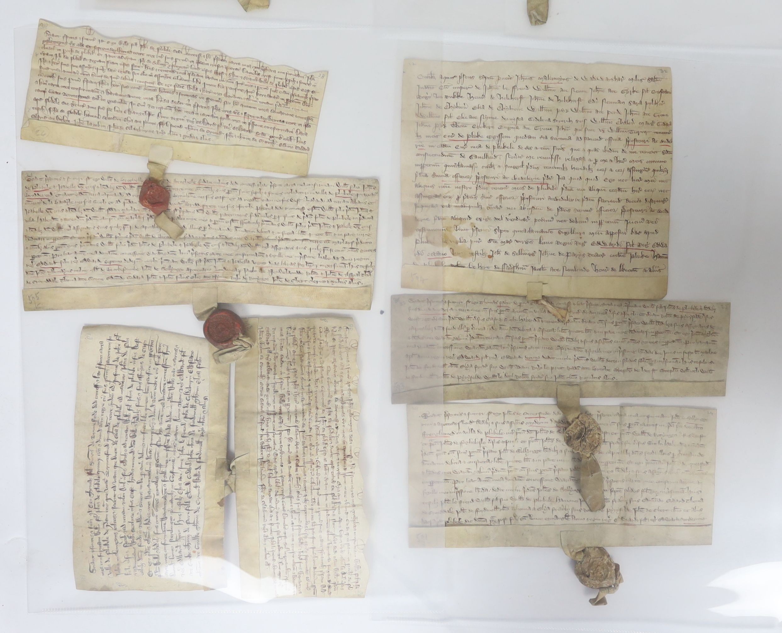 ° ° A Collection of deeds and documents relating chiefly to Kent, 1264-1654, from the collection - Image 3 of 42