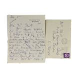 A manuscript letter from Agatha Christie to Mrs Elliot on Winterbrook House notepaper,dated Dec