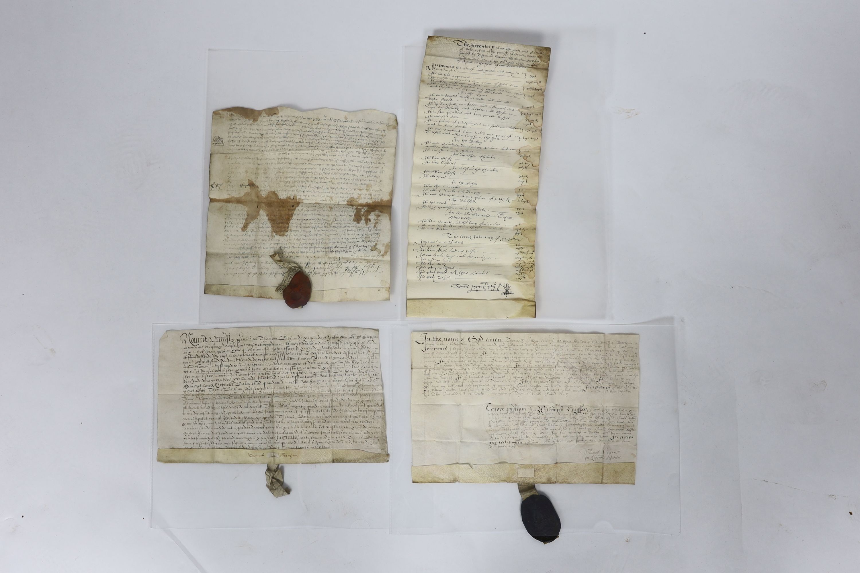 ° ° A Collection of deeds and documents relating chiefly to Kent, 1264-1654, from the collection - Image 33 of 42