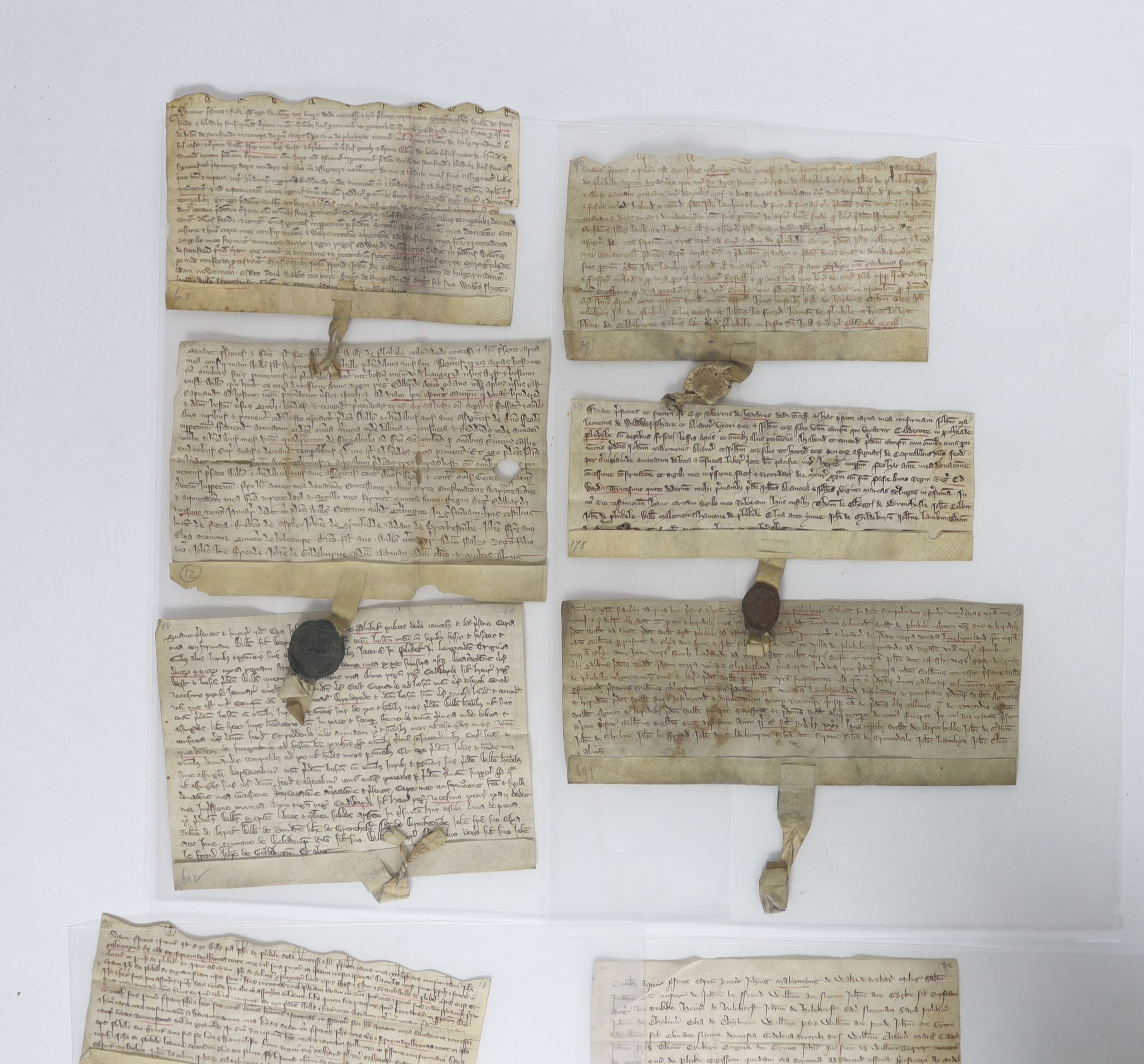 ° ° A Collection of deeds and documents relating chiefly to Kent, 1264-1654, from the collection - Image 2 of 42