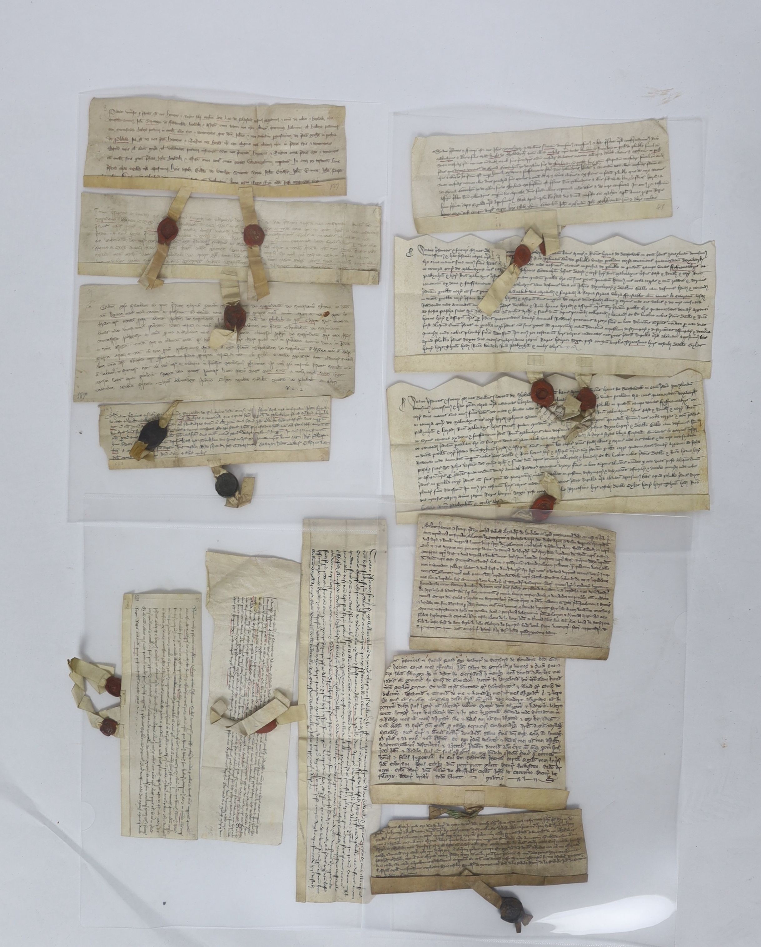 ° ° A Collection of deeds and documents relating chiefly to Kent, 1264-1654, from the collection - Image 12 of 42