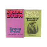 ° ° Christie, Agatha - Two works - Elephants Can Remember, 1st edition,cloth, in unclipped d/j, with