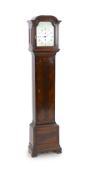 Storey of London. A George III mahogany eight day longcase regulator of small proportions,the signed