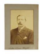 Doyle, Arthur Conan, Sir (1859-1930) a printed photograph, by Elliott and Fry, 55, Baker Street,