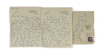 A manuscript letter from Agatha Christie to Mrs Elliot on Winterbrook House notepaper,two headed