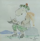 § § Sir Hugh Casson (1910-1999) The Old Man Of Lochnagarink and watercoloursigned and dated 199313 x