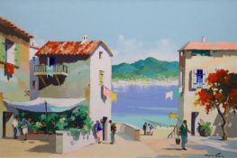 § § Cecil Rochfort D'Oyly John (1906-1993) Small fishing village near Cap Ferrat Villefranche,