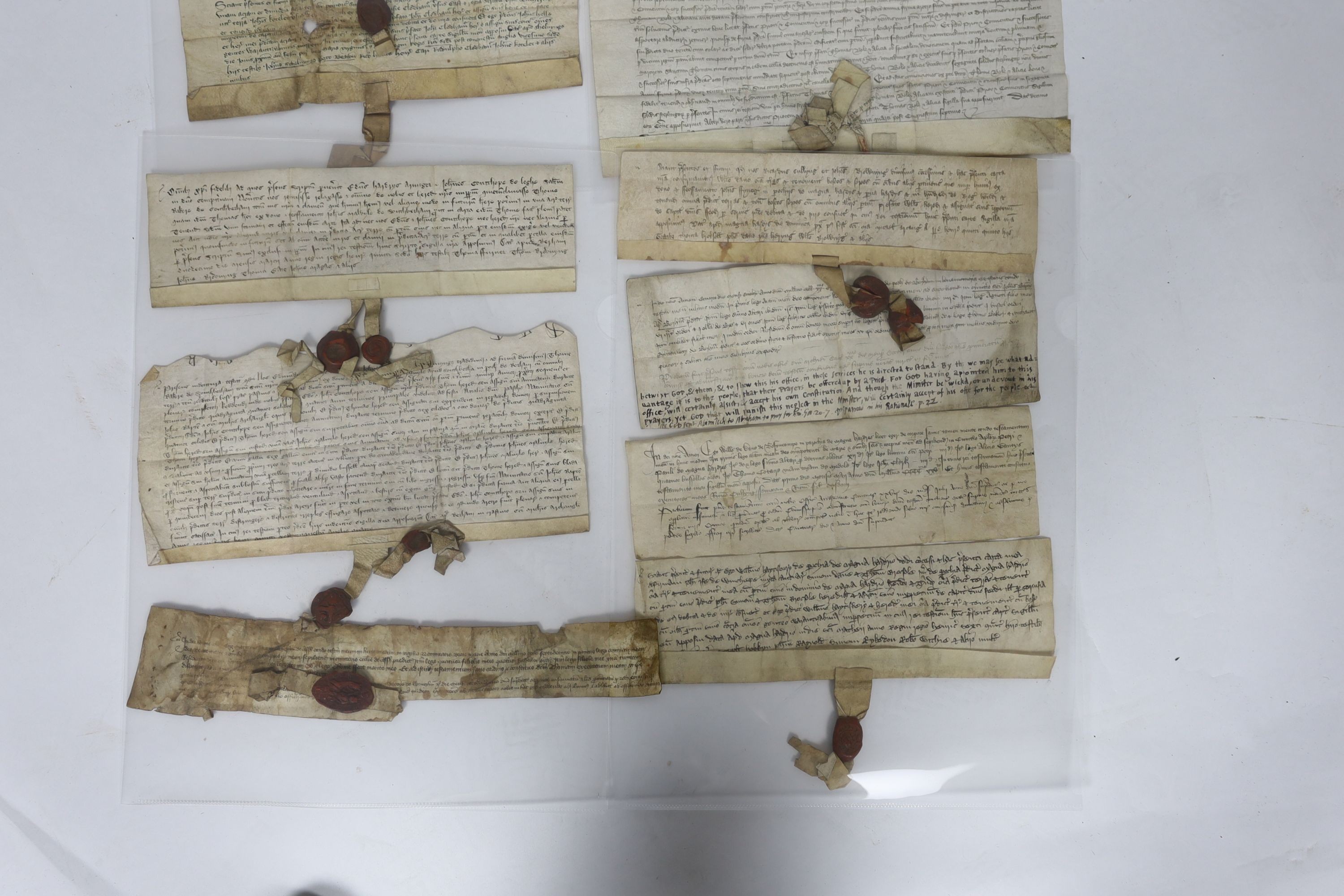 ° ° A Collection of deeds and documents relating chiefly to Kent, 1264-1654, from the collection - Image 24 of 42