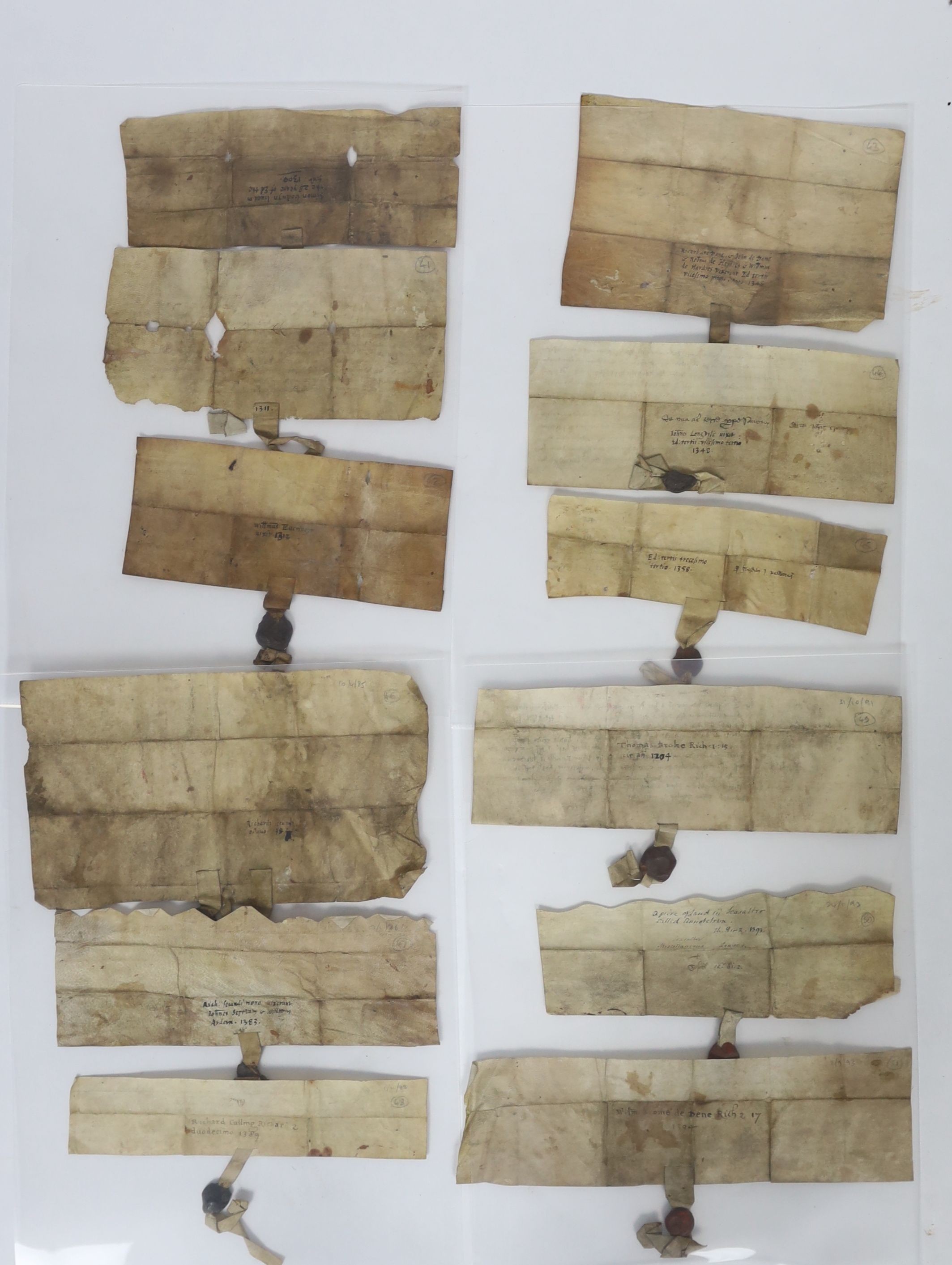 ° ° A Collection of deeds and documents relating chiefly to Kent, 1264-1654, from the collection - Image 20 of 42