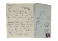 A manuscript letter from Agatha Christie to Mrs Elliot on Winterbrook House notepaper,one sheet