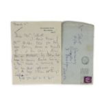 A manuscript letter from Agatha Christie to Mrs Elliot on Winterbrook House notepaper,one sheet